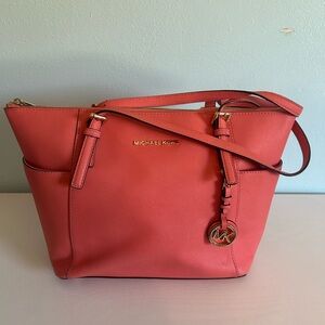 Michael Kors Vibrant Coral Shoulder Bag